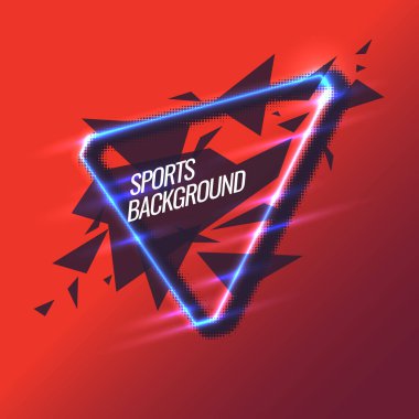 Modern renkli arka plan spor için. Vektör çizim