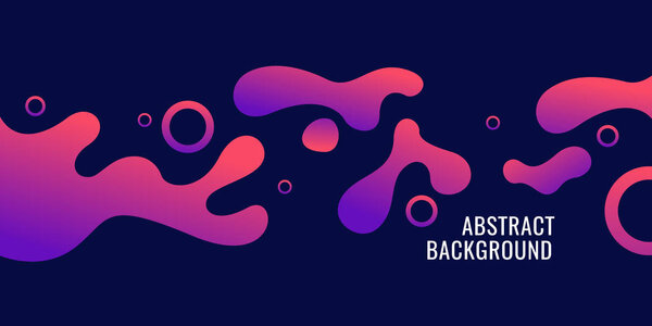 Яркий постер с динамическими волнами. Векторная иллюстрация в минимальном стиле