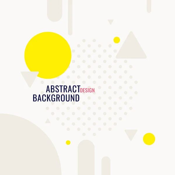 レトロ抽象幾何学的背景 平面図のポスター ベクターイラスト — ストックベクタ