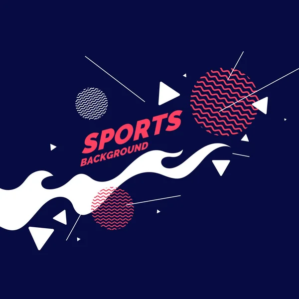 Cartaz colorido moderno para esportes. Contexto abstrato . —  Vetores de Stock