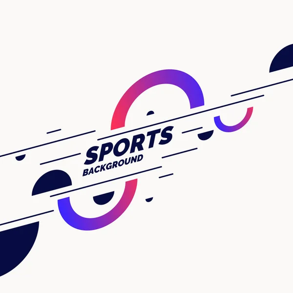 Fond géométrique abstrait. Sportsposter avec les chiffres plats . — Image vectorielle