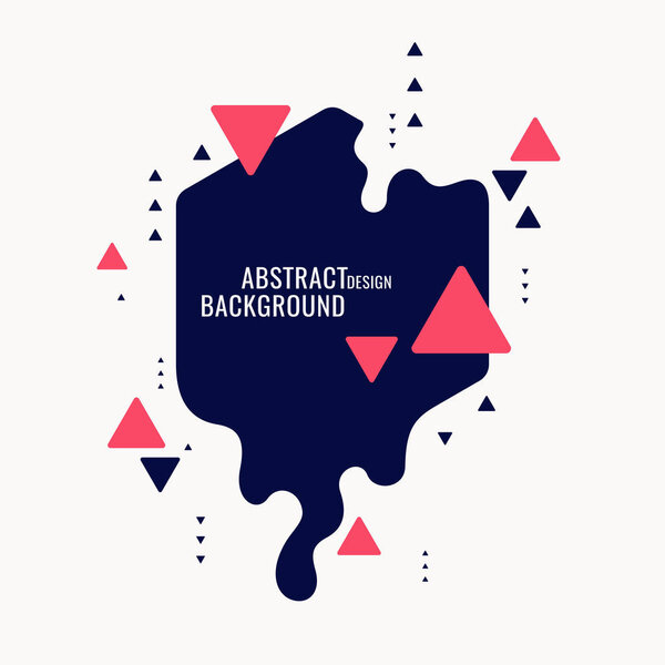 Современная рамка на белом фоне. Яркий постер с динамическими всплесками. Иллюстрация минимальный плоский стиль
