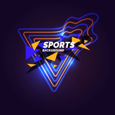 Modern renkli arka plan spor için. Vektör çizim