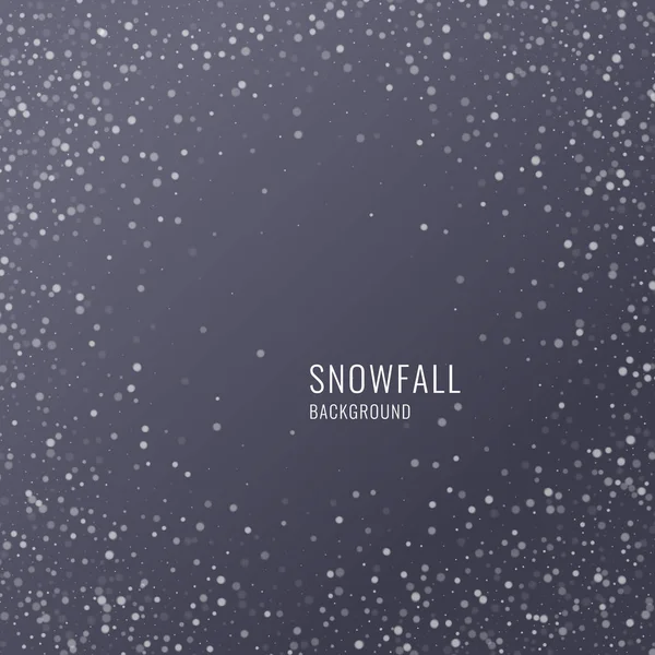 Vektorová realistická sněhová vločka na tmavém pozadí. Transparentní prvky pro vánoční pohlednice — Stockový vektor