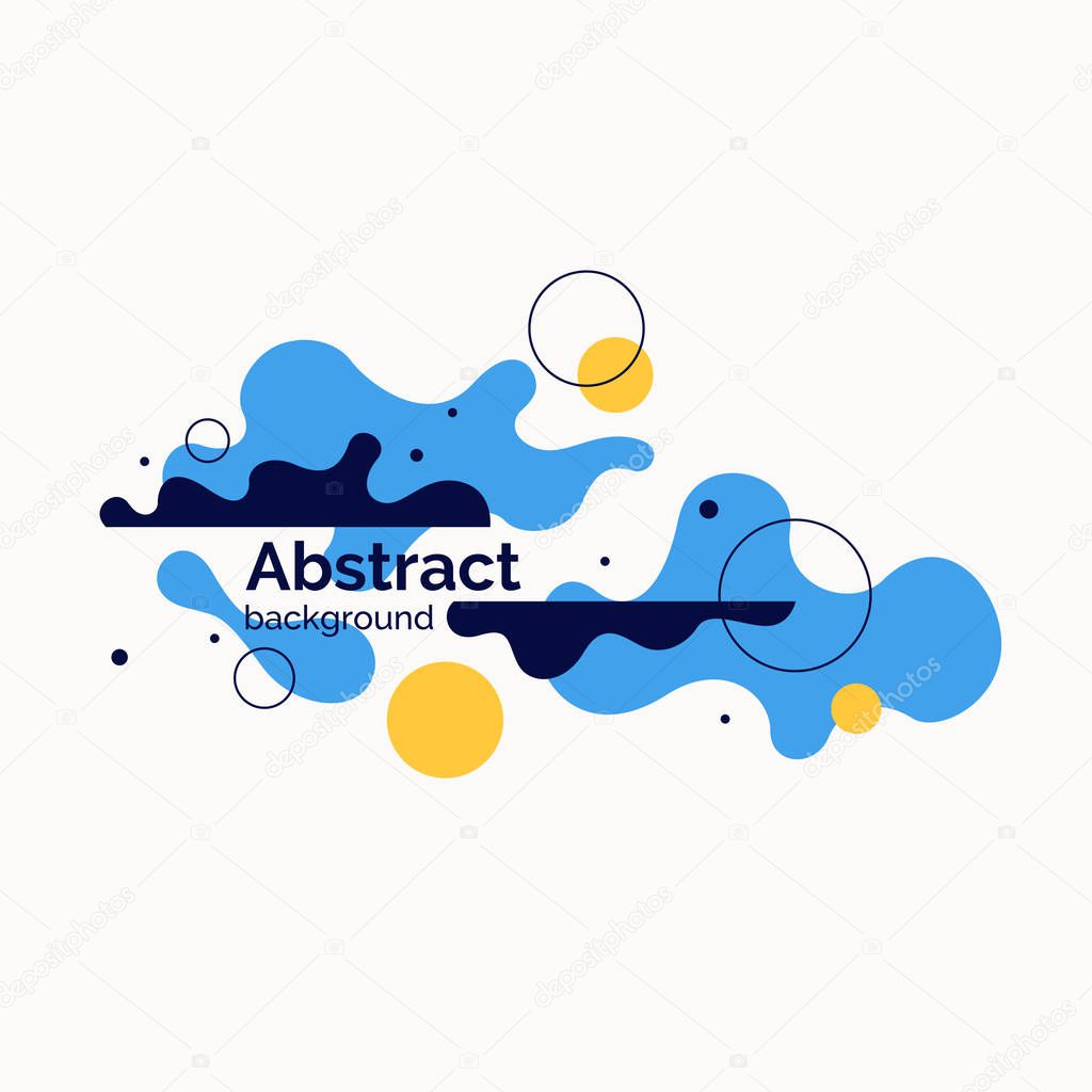 Abstract background with dynamic linear waves. Vector illustration