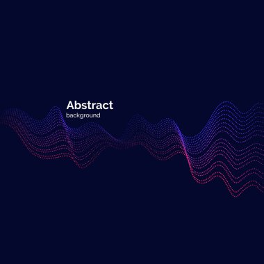 Vektör bir renkli arka plan dinamik çizgiler ve parçacıklar.