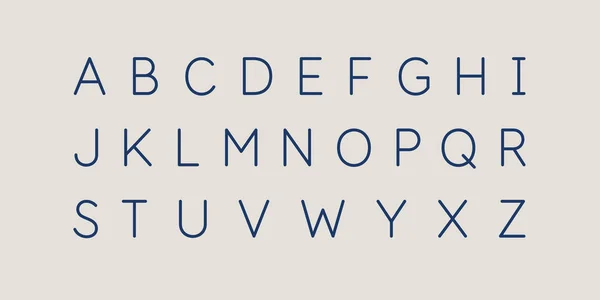 현대 알파벳 글꼴. 라틴어 알파벳의 대문자. — 스톡 벡터