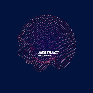 Vektör bir renkli arka plan dinamik çizgiler ve parçacıklar.