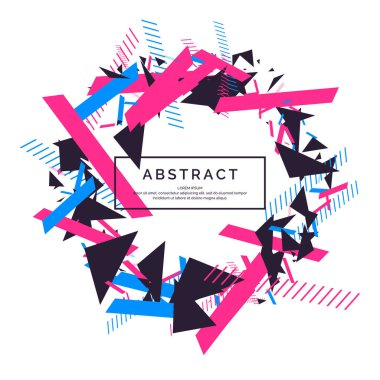 Modern arka plan. Geometrik şekiller bileşimi