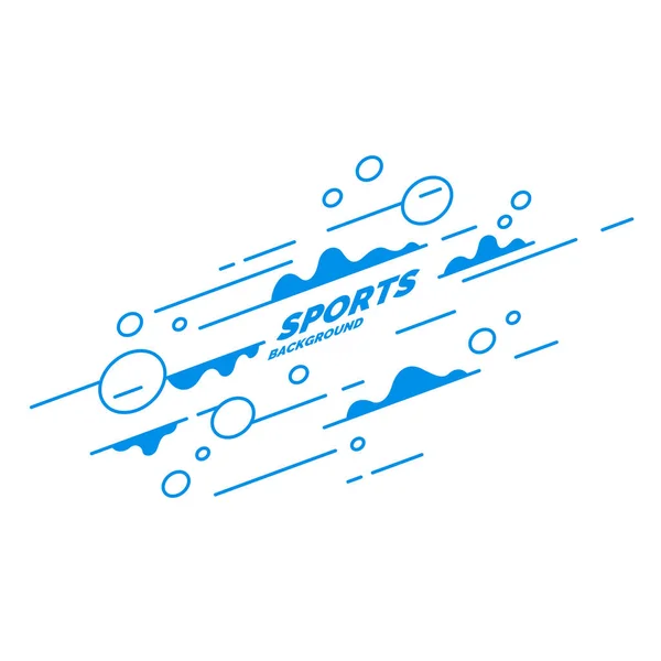 Abstrakter Hintergrund mit geraden Linien und Spritzern. helle Vektor-Illustration für den Sport — Stockvektor
