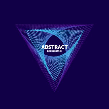 Karanlık bir arka plan üzerinde renkli parçacık ile zarif soyut poster.