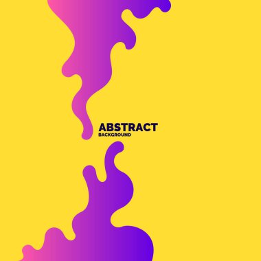 Poster dinamik dalgalar ile. Vektör çizim en az tarzı