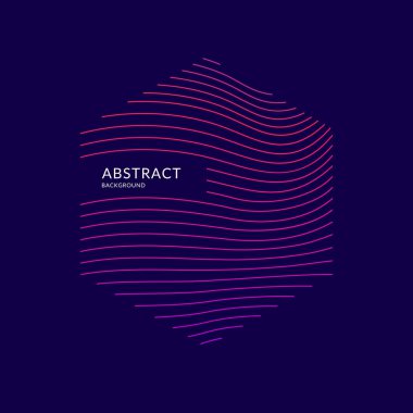 Vektör arka plan dinamik dalgalar ile. Gösterim amacıyla tasarım