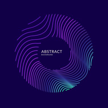 Vektör arka plan dinamik dalgalar ile. Gösterim amacıyla tasarım