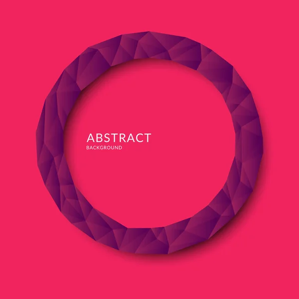 Obiect poligonal abstract în fundal. Design scăzut poli . — Vector de stoc