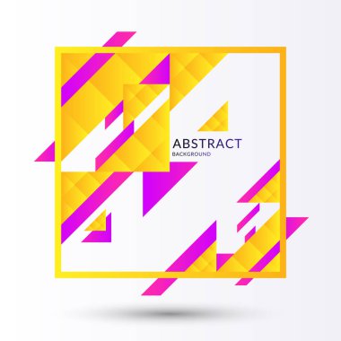 Asgari biçimdeki üçgenlerle soyut geometrik arkaplan.