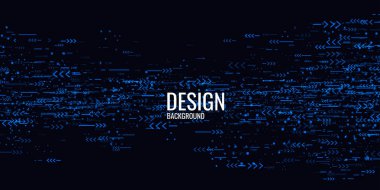 Trendy soyut grafik. Karanlık bir arka plan üzerinde geometrik şekiller.