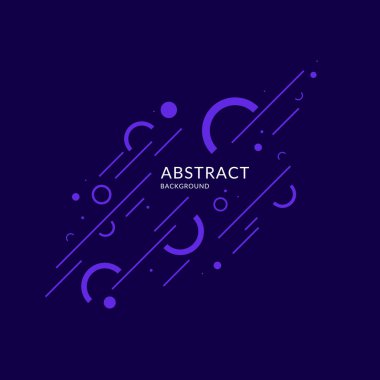 Soyut geometrik arkaplan. Düz şekilli poster.