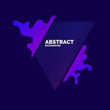 Modern vektör soyut öğeler dinamik dalgalar ile.