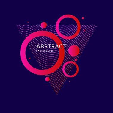 Modern vektör soyut öğe dinamik dalgalar ile.