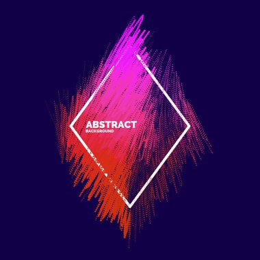 Dinamik dalgalar, çizgi ve parçacıkların oluşturduğu soyut vektör arkaplanı.