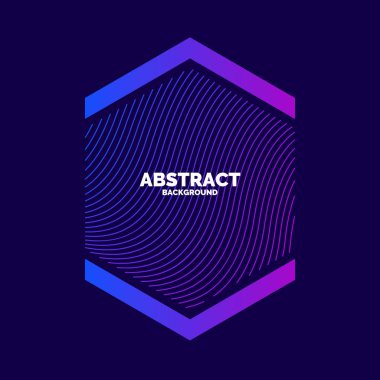 Vektör arka plan dinamik dalgalar ile. Gösterim amacıyla tasarım