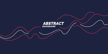 Dinamik dalgalı poster. Görüntü minimumu düz biçim