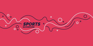 Dalgalı çizgiler ile soyut arka plan. Spor için canlı vektör Illustration
