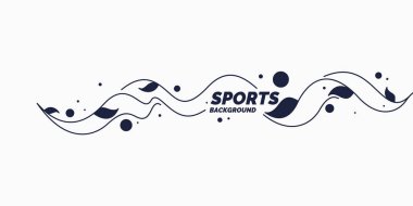 Dalgalı çizgiler ile soyut arka plan. Spor için canlı vektör Illustration
