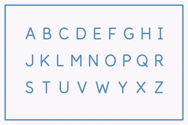 Fuente moderna del alfabeto. Letras mayúsculas del alfabeto latino. — Vector de stock
