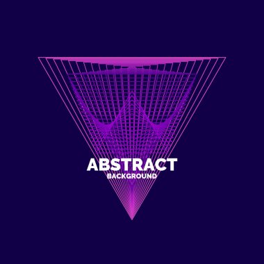 Karanlık bir arka plan üzerinde renkli çizgilerle zarif soyut poster.