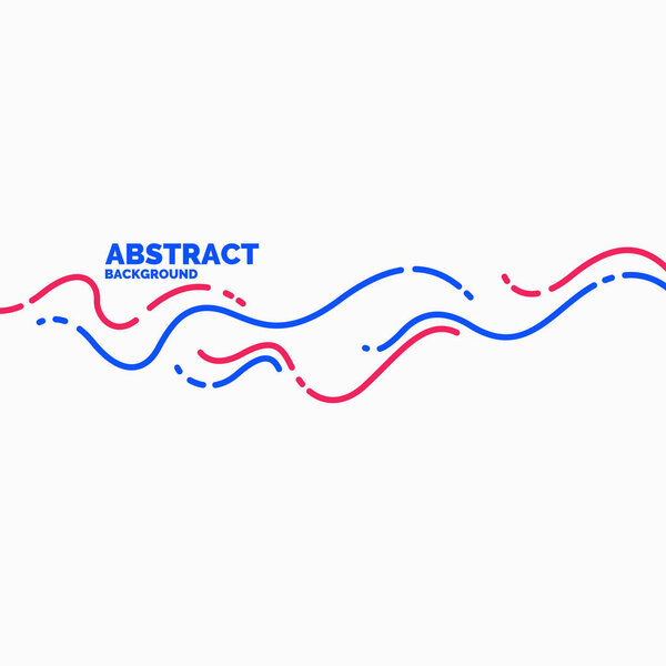 Яркий постер с динамическими волнами. Векторная иллюстрация.