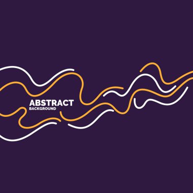 Dinamik dalgalı poster. Görüntü minimumu düz biçim