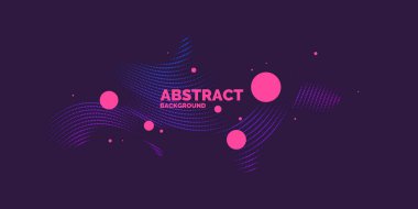 Modern vektör soyut öğeler dinamik dalgalar ile.