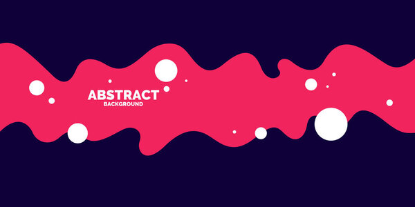 Яркий постер с динамическими волнами. Векторная иллюстрация в минимальном стиле