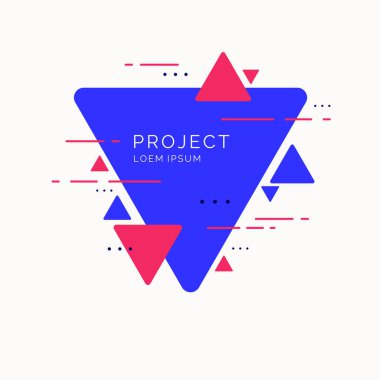 Asgari biçimdeki üçgenlerle soyut geometrik arkaplan.