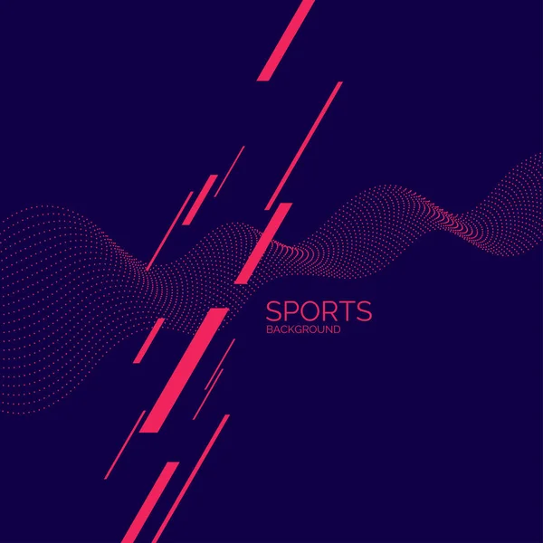 Affiche de couleur moderne pour le sport. Graphiques vectoriels — Image vectorielle