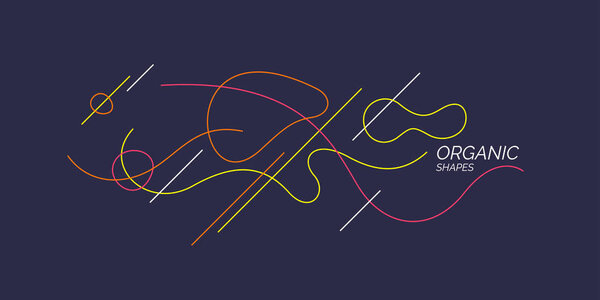 Яркий постер с динамическими волнами. Векторная иллюстрация. Абстрактный фон.