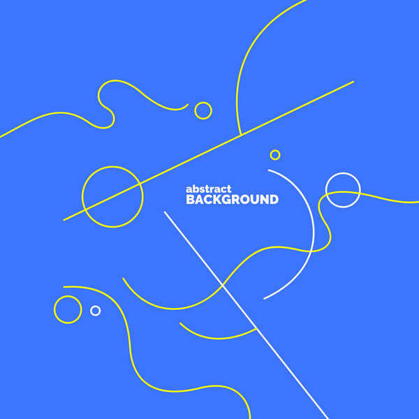 Яркий постер с динамическими волнами. Векторная иллюстрация. Абстрактный фон.