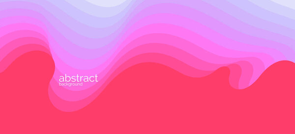 Яркий постер с динамическими волнами. Векторная иллюстрация в минимальном стиле