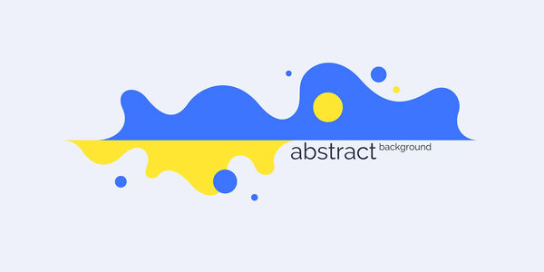 Яркий постер с динамическими волнами. Векторная иллюстрация в минимальном стиле