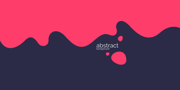Яркий постер с динамическими волнами. Векторная иллюстрация в минимальном стиле