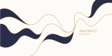 Dinamik dalgalı poster. Minimum stilde vektör illüstrasyonu. Soyut arkaplan.