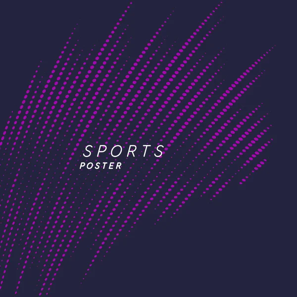 Spor için modern poster. Tasarım için uygun tasarım — Stok Vektör