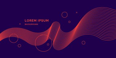 Soyut elementler ve dinamik şekillerle modern arka plan. Vektör illüstrasyonu.