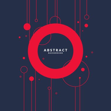 Geometrik şekilli soyut arkaplan. Vektör şablonu