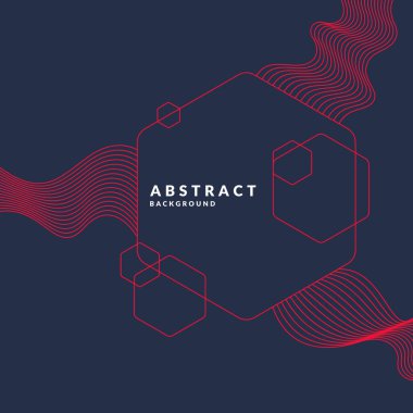 Moda soyut arka plan. Geometrik şekillerin ve dalgaların bileşimi.