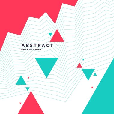 Modern soyut geometrik arkaplan, sunum için vektör şablonu