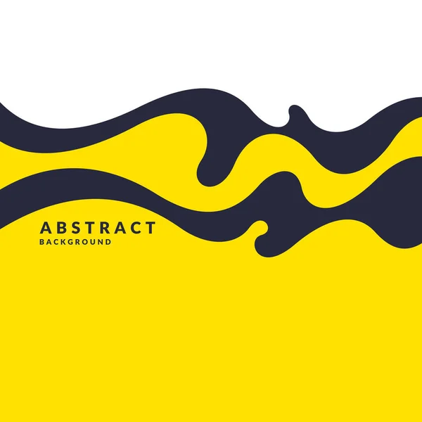 Plakat mit dynamischen Wellen. Vektorillustration in minimalem Stil. Abstrakter Hintergrund. — Stockvektor