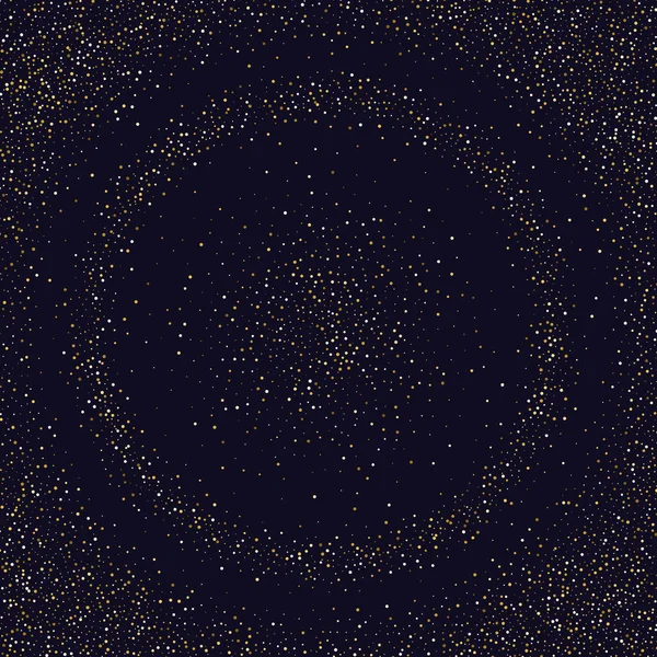 Φωτεινή διανυσματική απεικόνιση Μαγική βροχή των αστραφτερών σωματιδίων. — Διανυσματικό Αρχείο